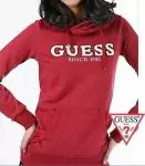 guess femmes veste mode 2012-2019U hoodie top double mot rouge